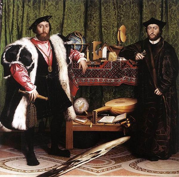 HEINTZ, Joseph the Younger Jean de Dinteville and Georges de Selve Germany oil painting art